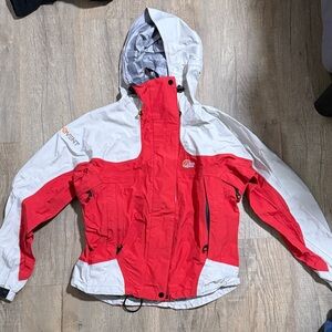 Alpine Women's Red and White Ski Jacket